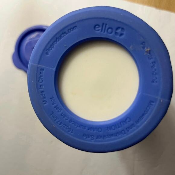 Ello Ogden Ceramic Periwinkle Blue Travel Mug Splash-Resistant Slider Lid - Picture 8 of 10